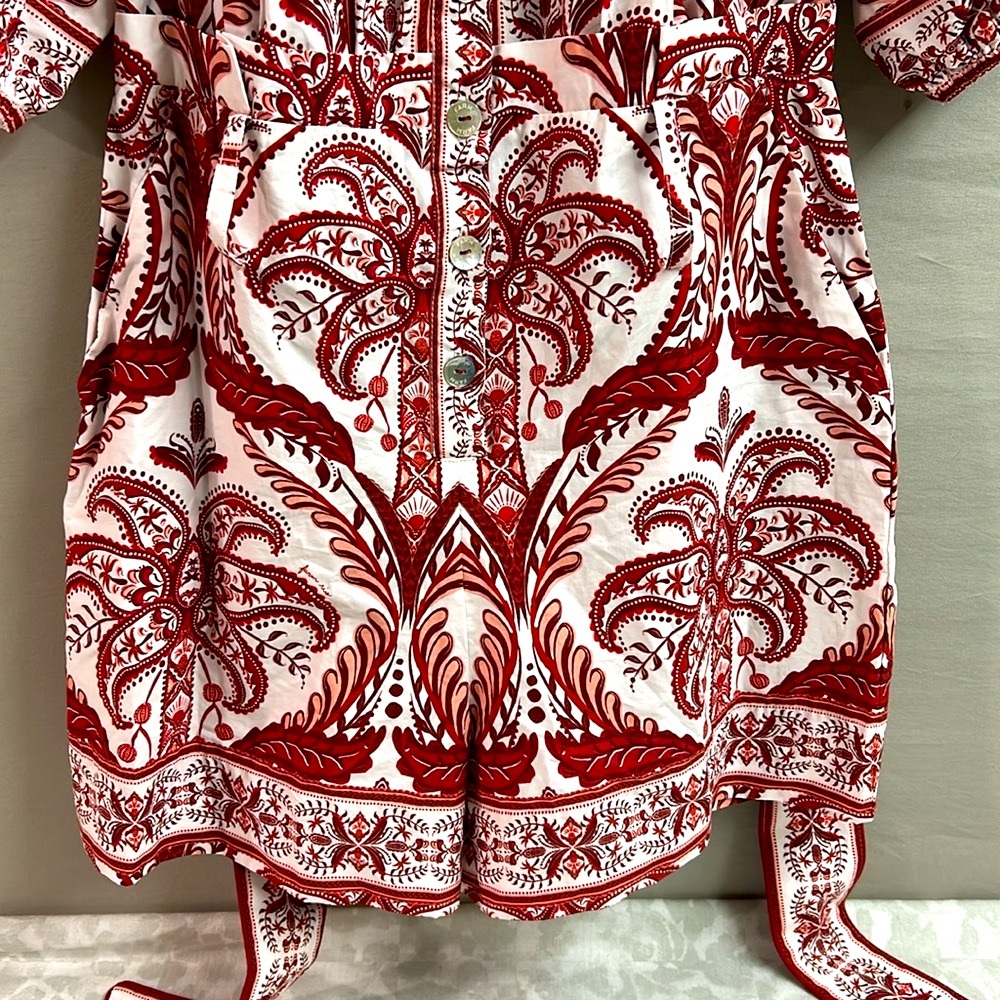 FARM RIO Tropical Cameo Romper size XS - Picture 5 of 8